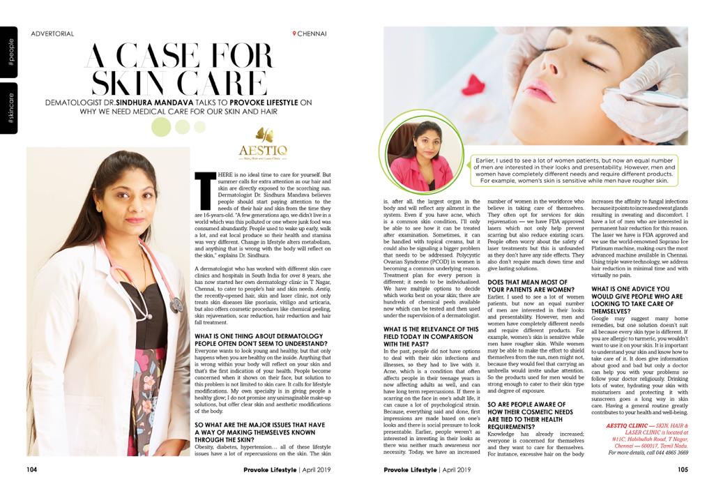 A Case for Chennai Skin Care